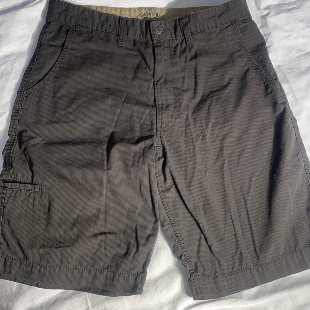 Signature by Levi Strauss & Co Men’s Brown Chino Shorts Size 34